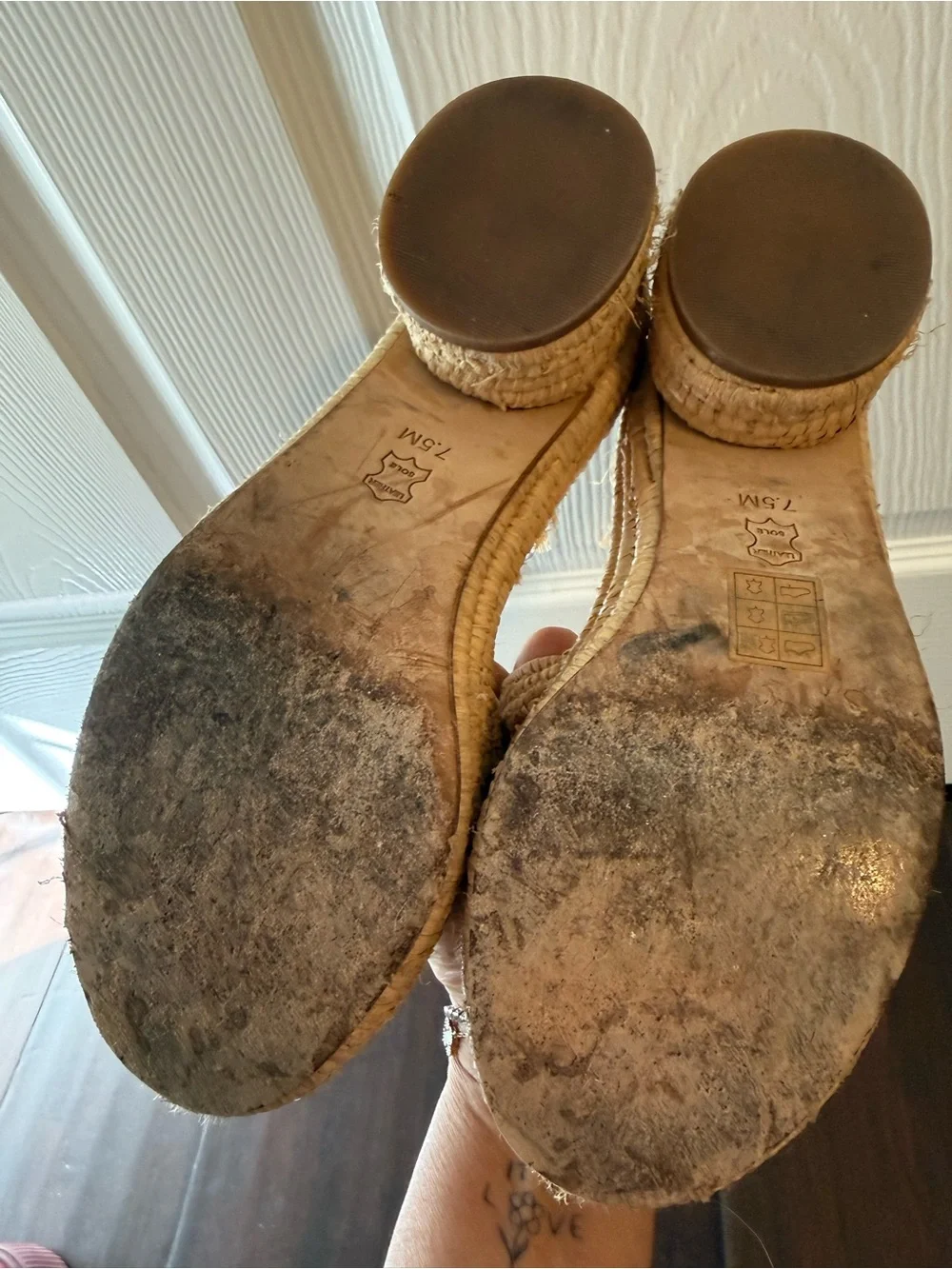 Tory Burch Tan Suede and Natural Raffia Espadrille Slides